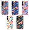 Flower Painted Shell For Samsung Galaxy S24 S22 Ultra Plus S23 S21 S20 Fe A52 A53 A54 A34 14 5g A51 A32 A13 4g Slim Shockproof Tpu Hybrid Case Cover