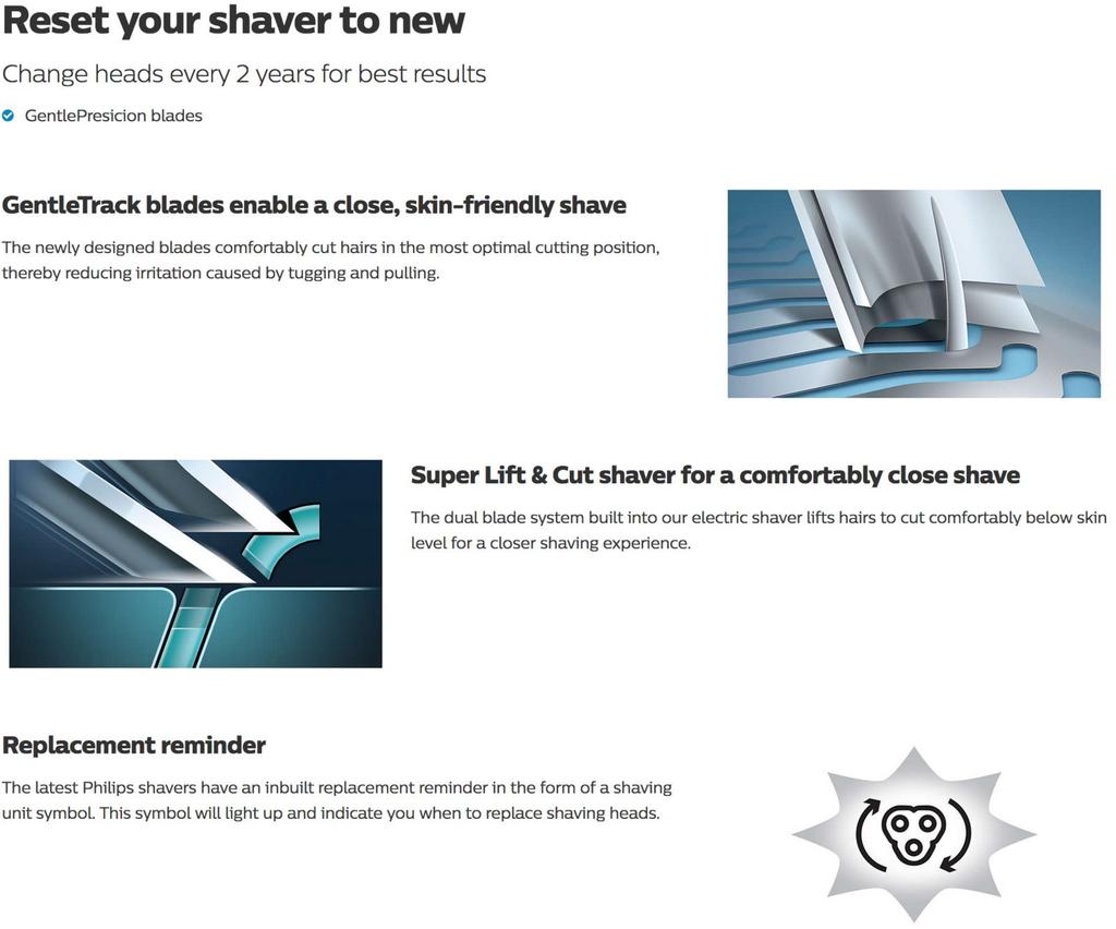 Philips Shaver 7000 Series Replacement Blade (Genuine) Men's SH70/51