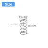 uxcell Compression Springs, 304 Stainless Steel, 10mm OD, 1mm Wire Diameter, 20mm Total Height, Silver Tone, Pack of 5