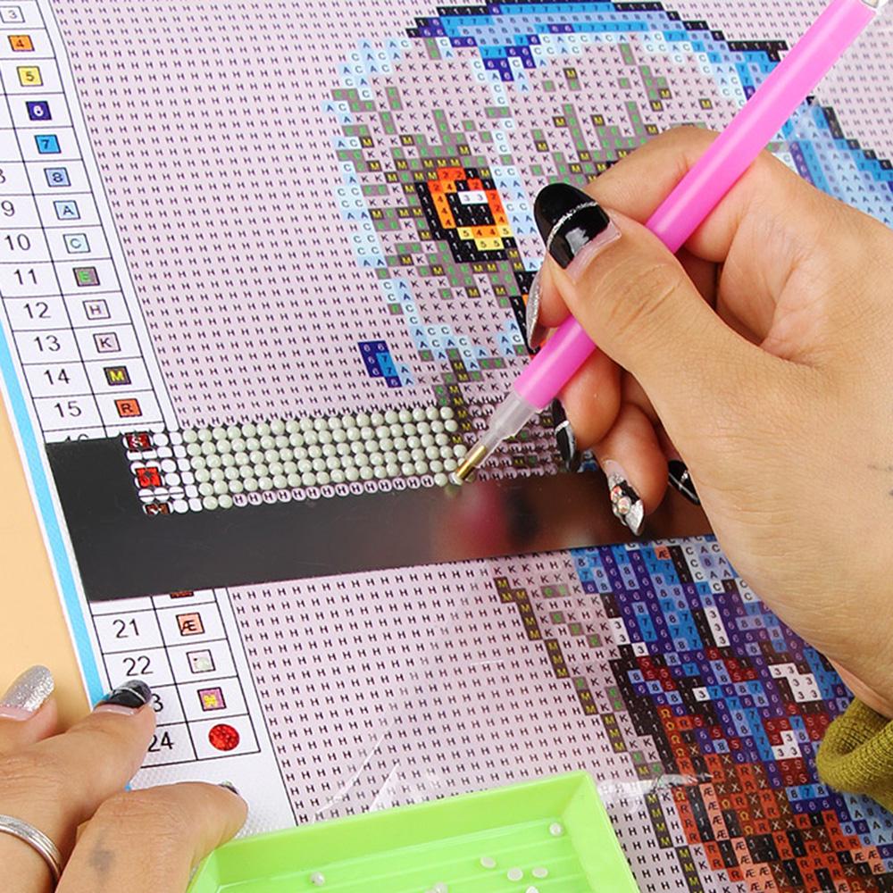 Набор инструментов для алмазной живописи «сделай сам», ручка, клей, пластиковый лоток, набор, вышивка крестиком, швейные аксессуары