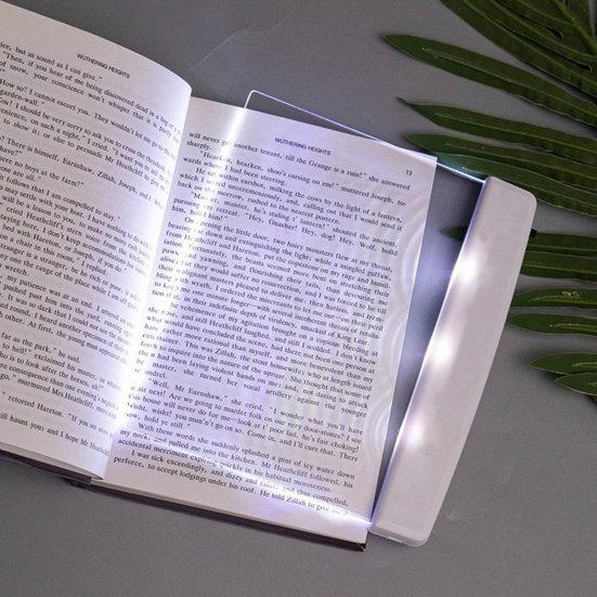 Светильник для чтения, легкий портативный прозрачный светодиодный светильник для книги, полностраничный светильник, прочная учебная лампа, доска для домашней школы