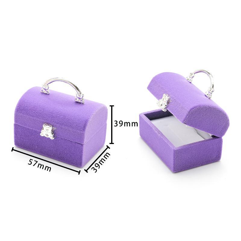Cartoon Style Velvet Jewelry Box Container Wedding Ring Box For Earrings Necklace Bracelet Display Gift Box Holder 13 Styles