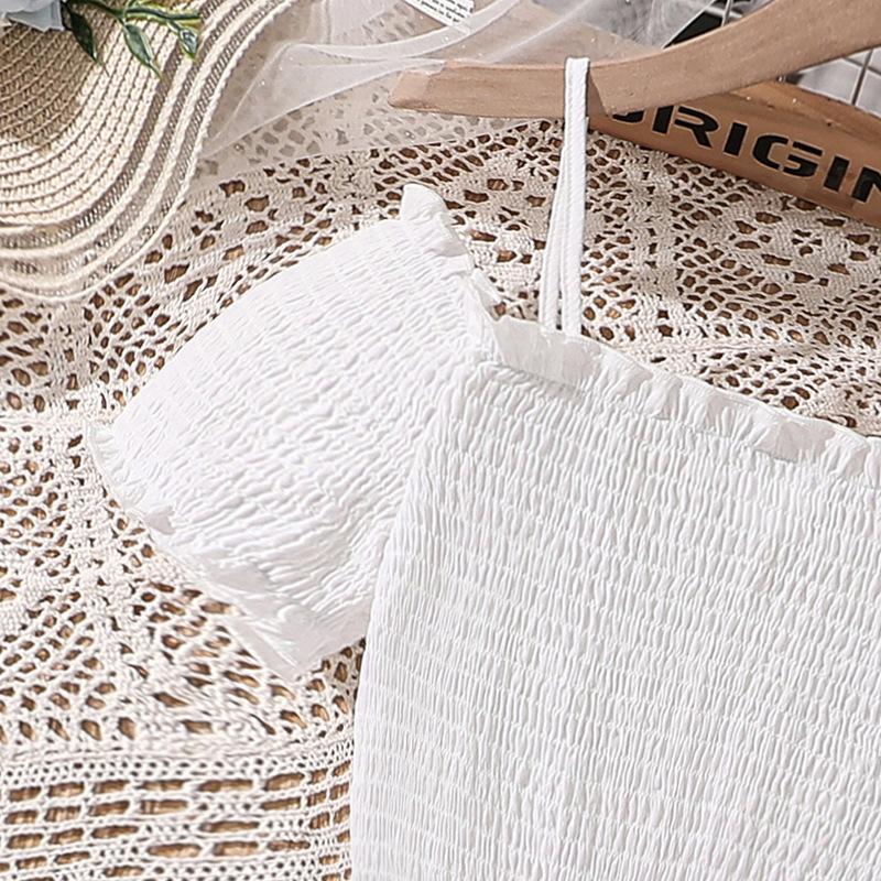 Платья для девочек, детские летние новые платья, платья принцессы для девочек 7-12 лет с рукавами-бутонами