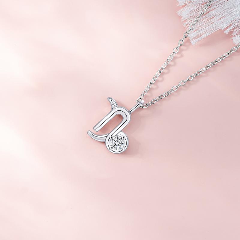 Ожерелье Козерог Женское Легкое Роскошное Ins Niche Цепь Ключицы Из Нержавеющей Стали