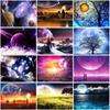 Diamond Painting Planet Scenery Cross Stitch Full Square Diamond Embroidery Universe Picture Landscape Diamond Mosaic Wall Art
