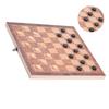 3in1 Portable Wooden Chessboard Folding Board Chess Game For Party Family Activities (29*29cm)