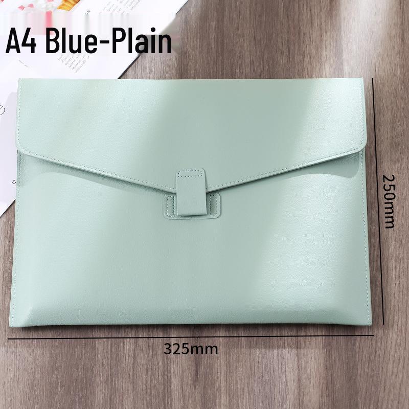 Large Capacity A4 Leather File Bag - Multifunctional Business Office Folder