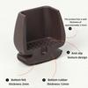 8/16PCS Chair Leg Protector TPE Diagonal Leg Table and Chair Floor Protection with Felt Furniture Leg Cover Furniture Sliders