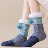 Silicone Non-slip Socks Thicken Thermal Floor Socks New Warm Boots Socks  Winter
