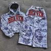 Y2K Style Matching Set Men Women Long Sleeve Hoodie Pants Retro Casual Outfit