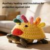 Knitted Turtle Sweater Tortoise Shell Chick Costume Handmade Cute Chicken Warm Outfit with Adjustable Strap for Tortoise Turtle Photo Prop Party