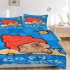 3pcs Capybara, Beach Duvet Cover Set, Soft Comfortable Duvet Cover,Guest Room (1*Duvet Cover + 2*Pillowcase, Without Core) yy251104142