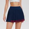 Womens Athletic Tennis Skirt With Built-in Shorts Breathable 4-Way Stretch Yoga Skort Running Gym Outdoor Fitness