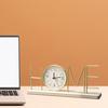 Настольные часы украшения металла LOVE HOME деревянные часы с основанием не тикают бесшумный дом