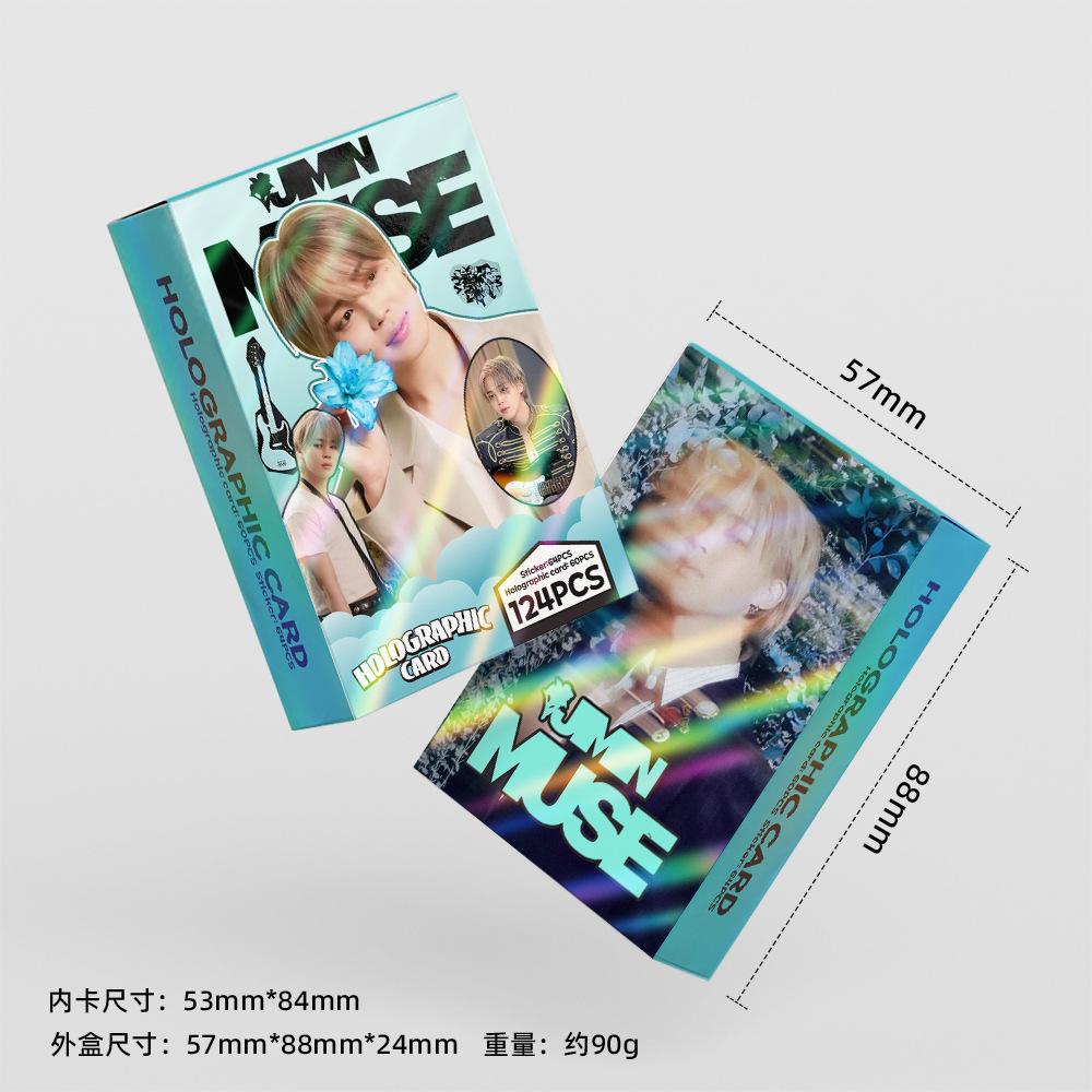 Straykids 124 шт. Альбом Jimin Muse Голографические Фотокарточки Поп-Идол Lomo Flash Фотокарточки с Автографом Для Коллекции Поп-Фанатов Прекрасный Подарок