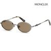 Moncler Солнцезащитные очки ML0224 14N Маленький размер Металлическая оправа Круглые Коричневый Тату