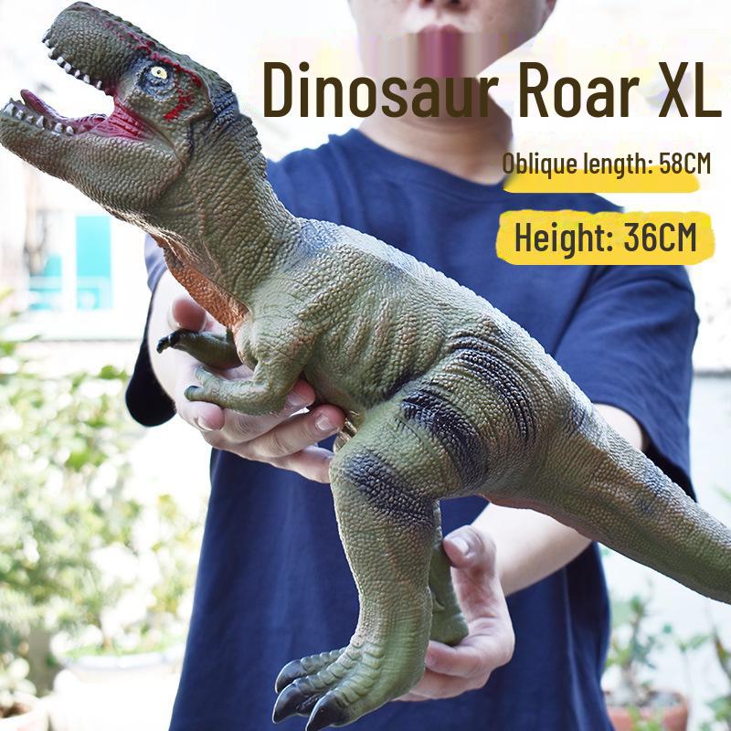 Soft Plastic Giant Dinosaur Model - Cotton-Filled Tyrannosaurus Rex/Triceratops Gift