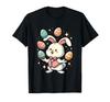 Funny and Adorable Easter Bunny Juggling Colorful Eggs Kids Boys T-shirt