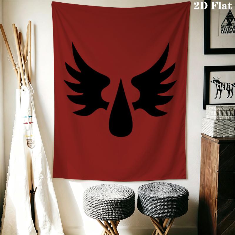 Blood Angels cool Wall Tapestry Aesthetic Wall Hanging Printed Fabric Blanket Decorative Tapestries for Bedroom Living Room Home Decor