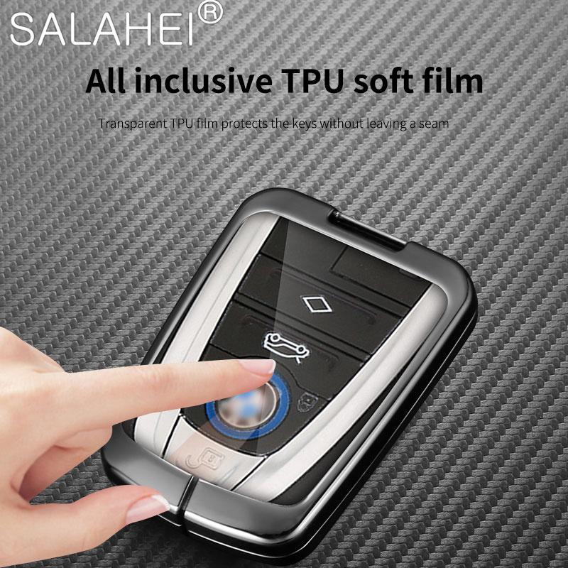 Чехол для дистанционного ключа автомобиля из цинкового сплава, чехол-держатель, брелок для BMW I3 I8 серии, защитный брелок без ключа, автоаксессуары для интерьера