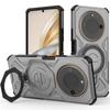 For Honor X60 5G/X9c Smart 5G Magnetic Case Rotating Metal Kickstand Shockproof PC+TPU Phone Back Cover