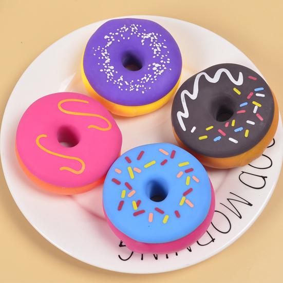 Realistic Donut Slow-Rising Squeeze Toy Soft Fidget for Stress Relief Cute Dessert-Themed Decompression Gadget for Kids