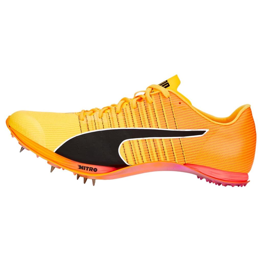 Puma Evospeed Tokyo Nitro 400 Professional Comfortable Slip Resistant Durable Low Top Sprinting Running Shoes Men Sneaker Orange Black 378949-01