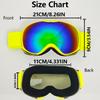 Children Winter Sports Ski Goggles - High-Definition Breathable Lenses, Windproof Dustproof Sandproof Snowboard Accessories
