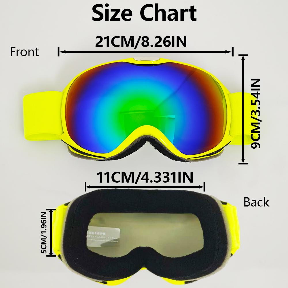 Children Winter Sports Ski Goggles - High-Definition Breathable Lenses, Windproof Dustproof Sandproof Snowboard Accessories