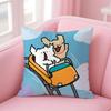 Cute L-Line P-Puppy Cushion Cover Comfortable Reversible Pillow Cover Ideal for Car Sofa Bedroom & Beyond