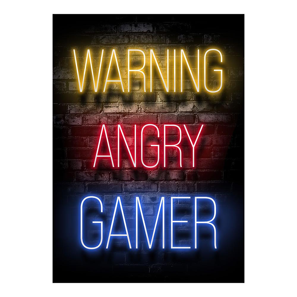 Неоновые Игровые Геймерские Настенные Постеры Принты Геймерская Холщовая Картина Холщовая Картина для Детской Комнаты Мальчиков Декоративная Игровая Комната Cuadros