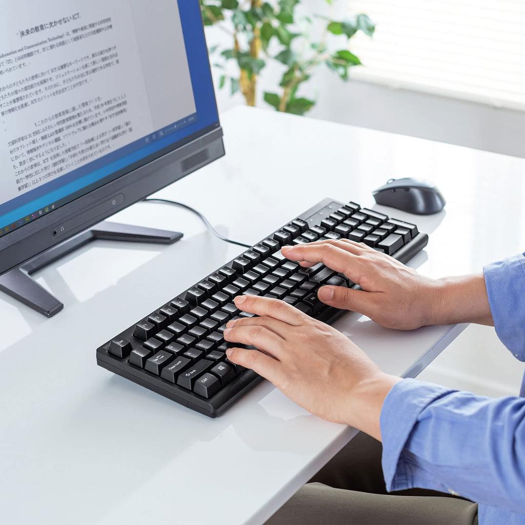 Sanwa поставляет английскую USB-клавиатуру (черный) СКБ-Э5УБК