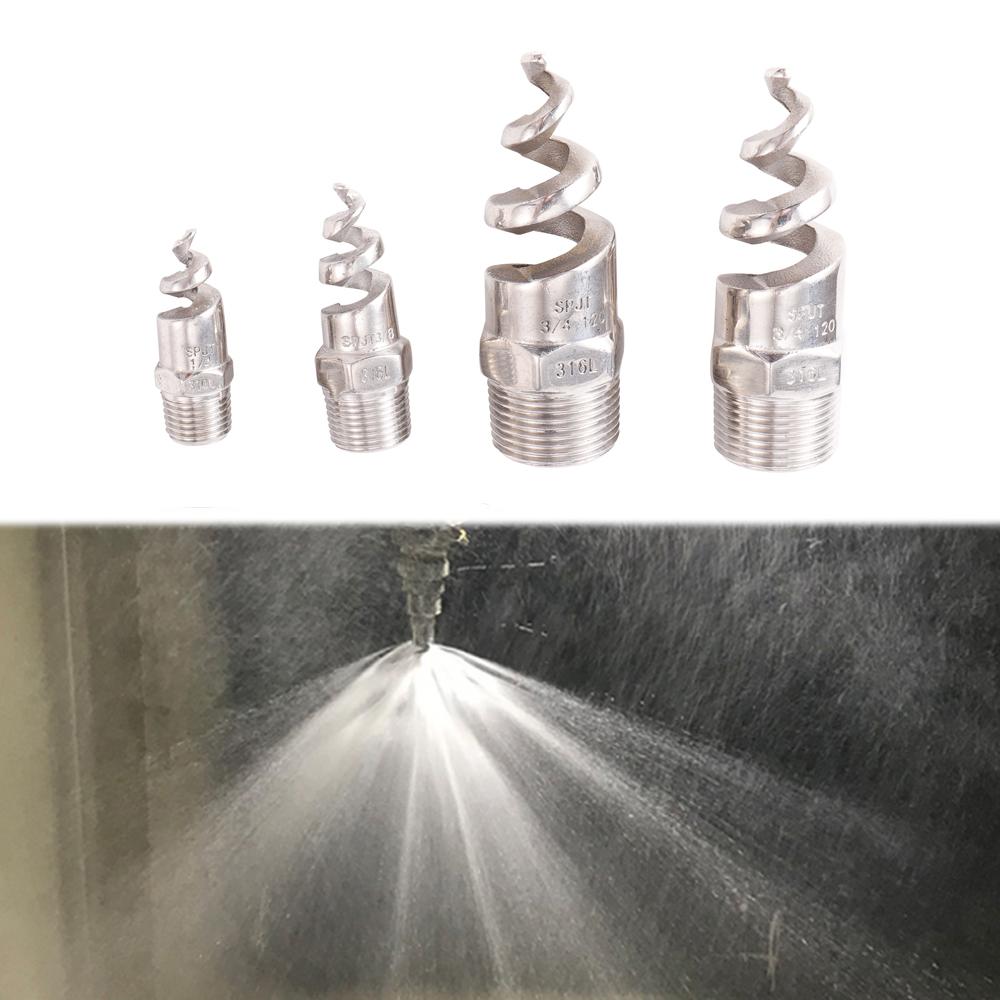 3/8 "1/2" 3/4 "1/4" 1 "наружная резьба полный конус спиральная форсунка из нержавеющей стали поливочный туман спринклерный инструмент для орошения сада и газона