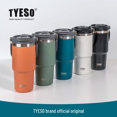 Термос-бутылка Tyeso Taishuo из нержавеющей стали большой емкости, спортивная, ручная, с функцией измельчения льда, для автомобильного держателя, для хранения холода, кофейник
