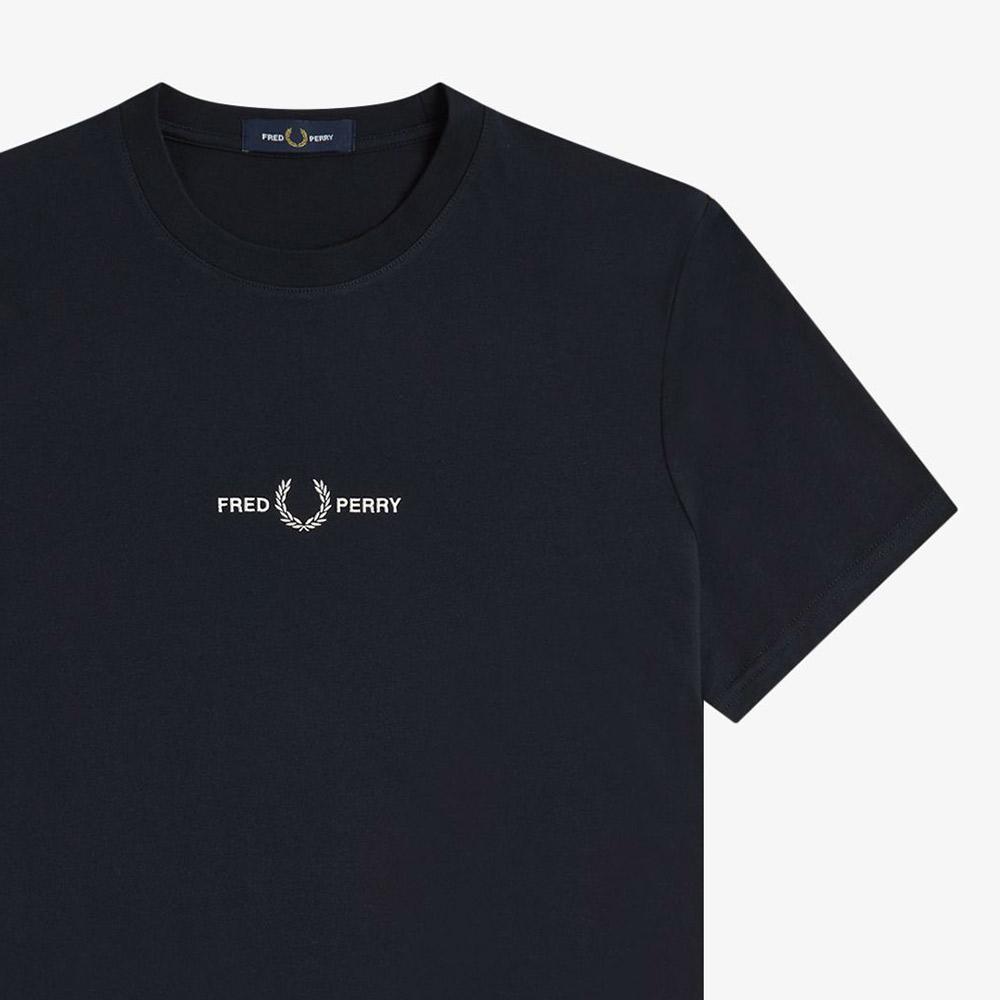 FRED PERRY [Sport] Embroidered T-Shirt - Navy Afpm2514580-248