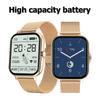 Smartwatch Men Women Sports Fitness Health Rate Monitor Bluetooth Call Digital Metal Gift Full Touch Gold Smart Watch