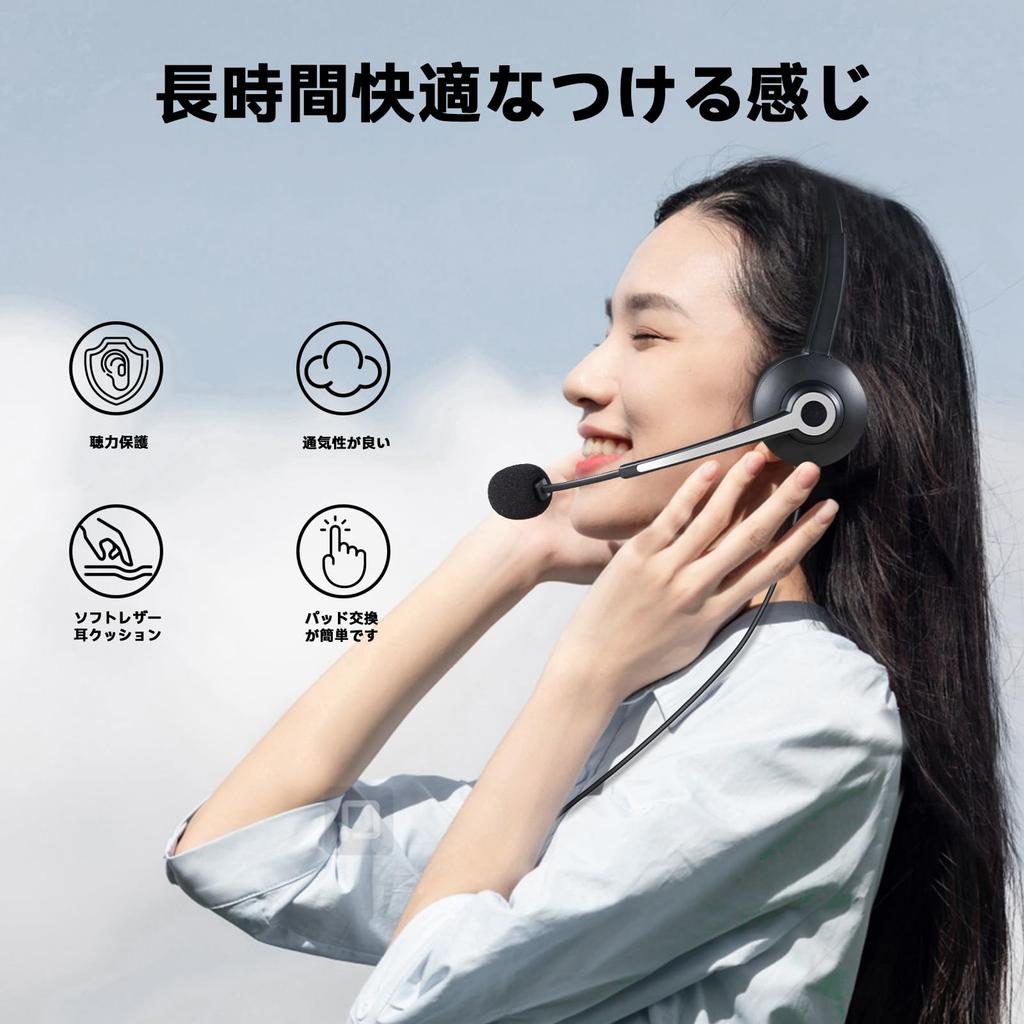 Гарнитура Wantek USB с одним ухом и микрофоном с шумоподавлением, гарнитура для колл-центра, подходящая для веб-звонков, удаленной работы на дому, профессионального бизнеса