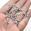 Retro Cross Star Alloy Jewelry: DIY Earrings, Necklace, and Pendant Accessories