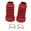 2PCS Motorcycle Front Shock Absorber Dust Cover Rubber Replacement for DIO 1827283435Red
