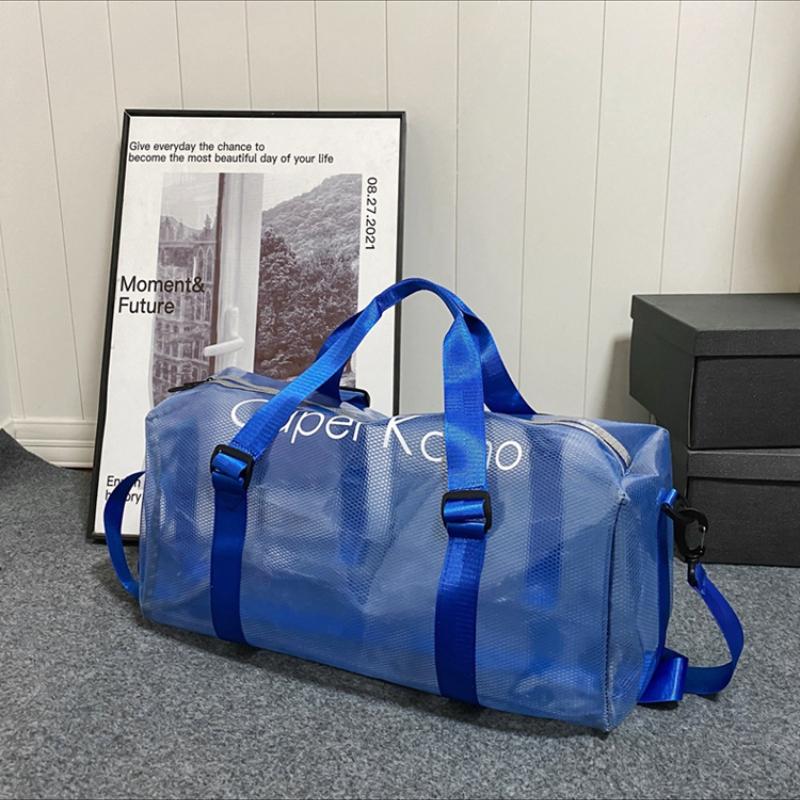 Прозрачная сумка через плечо для женщин, большая вместимость, ПВХ, водонепроницаемая, портативная сумка для плавания и фитнеса