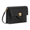 Versace Голова Медузы Регулируемый Съемный Плечевой Ремень Маленькая Телячья Кожа с Отделкой из Кожи Ягненка Сумка Через Плечо Женская Сумка Через Плечо 1007678-DVIT2T-1B00V