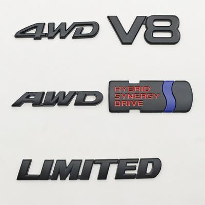 3D Металл Черный HYBRID SYNERGY DRIVE V8 LIMITED AWD 4WD Логотип Эмблема Наклейка на Авто Крыло Багажник Шильдик Для Аксессуаров RAV4 RS