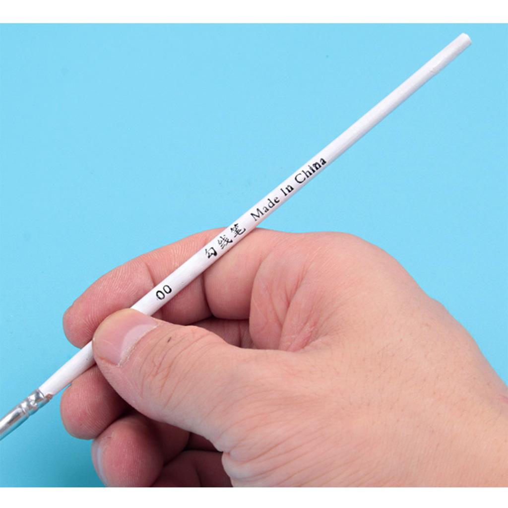 3шт 0 00 000 крючок Line Pen профессиональные кисти для рисования с тонким кончиком для акрила
