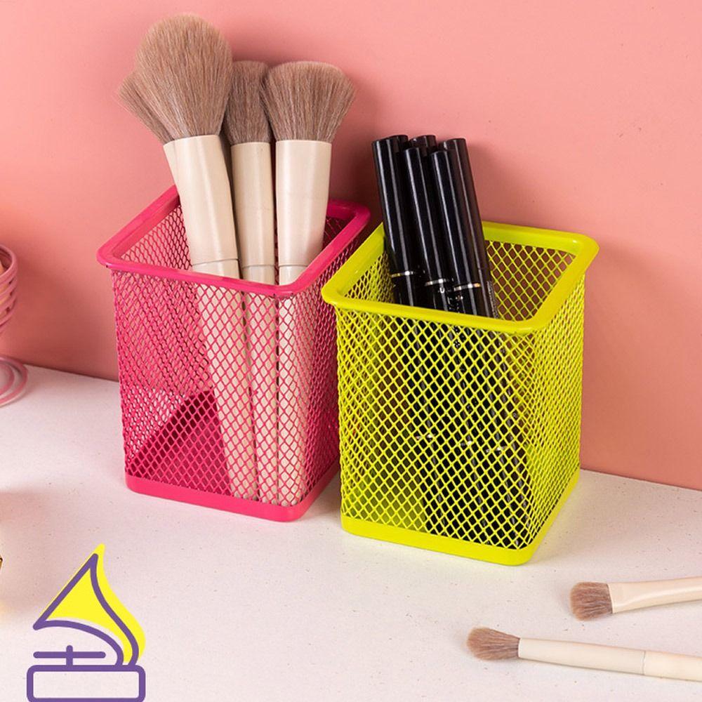 Multicolor Office/School Desk Tidy Storage Case Mesh Pen Pot Pen Holder Stationery Organiser