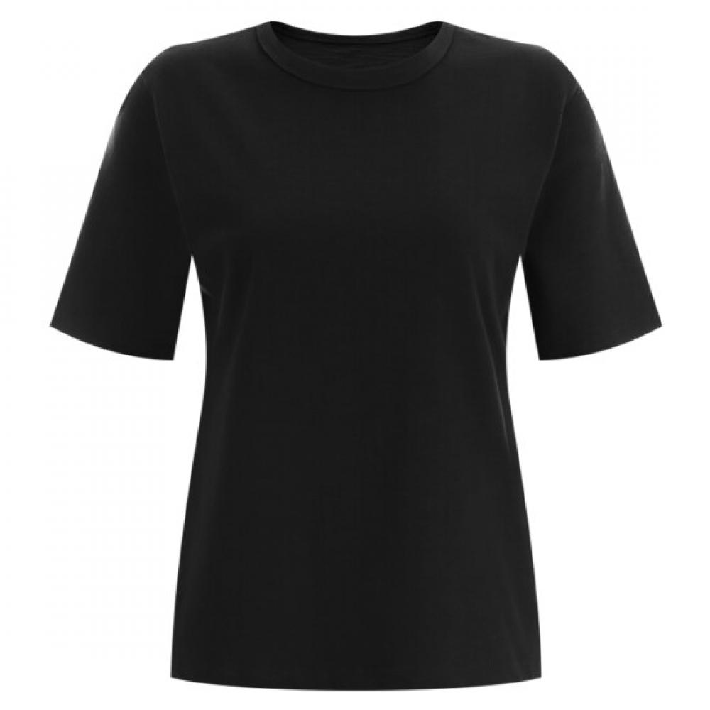 Shop Women S Slub Round 100 CoTTon Summer ShorT Sleeve T ShirT Black Dai wSh