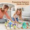 3D Головоломка Дорожка Машинка Набор Игрушек Сборка Сцена Лабиринт DIY Рельсовый Вагончик Парк Развлечений Пазлы Дорожка Транспортное Средство Креативная Игра Логические Наборы Игрушка