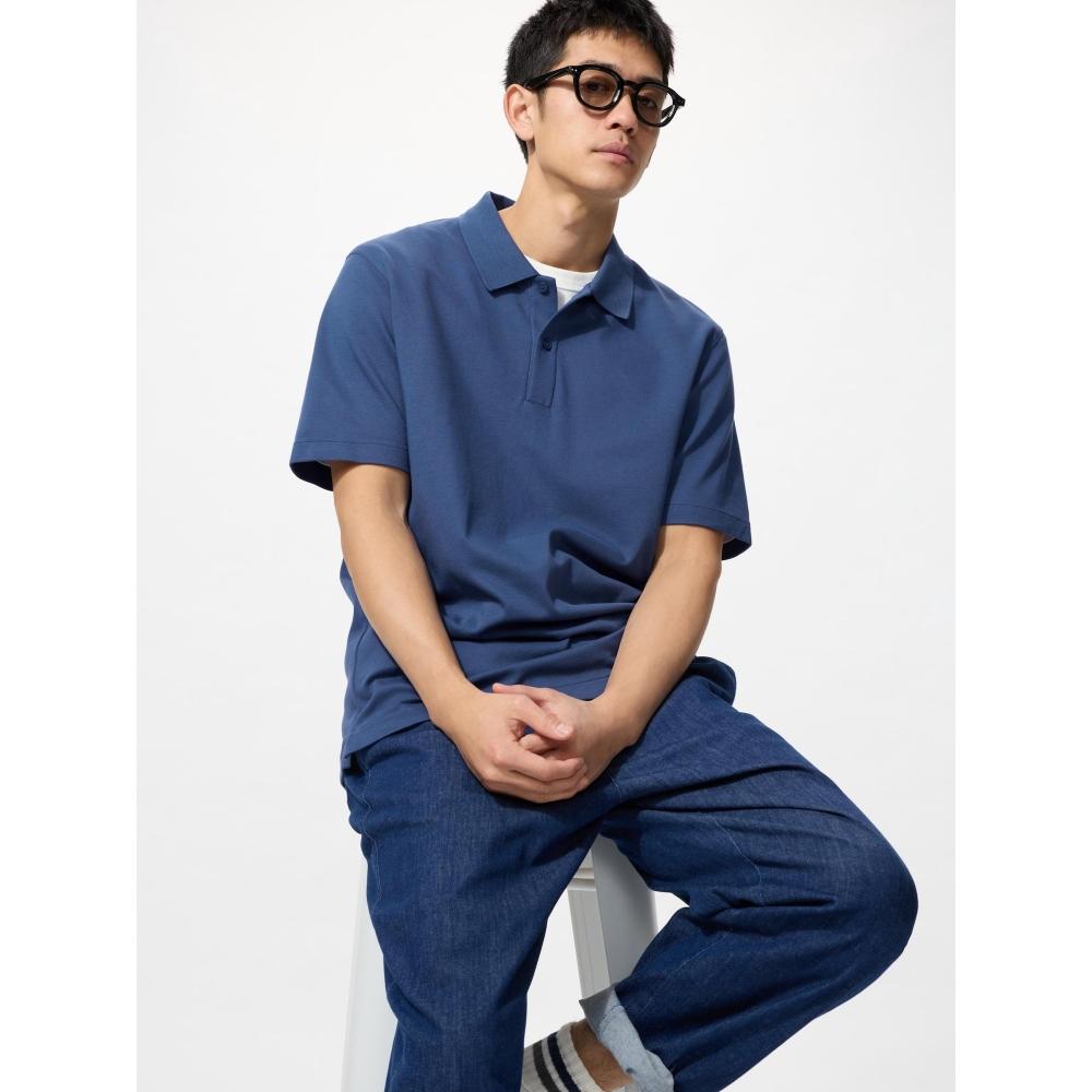 Uniqlo Футболка-поло Japan Air Rhythm Cotton Kanoko