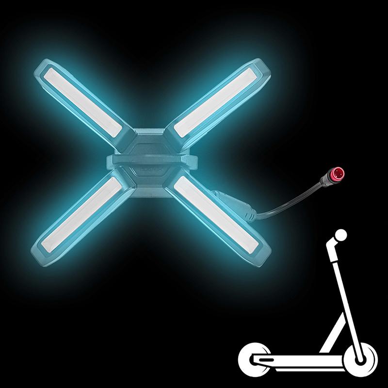 Оригинальная фара для электросамоката Segway Ninebot Zt3/Zt3 Pro, X-образная, 4 Вт, сверхяркий передний свет, запасные части