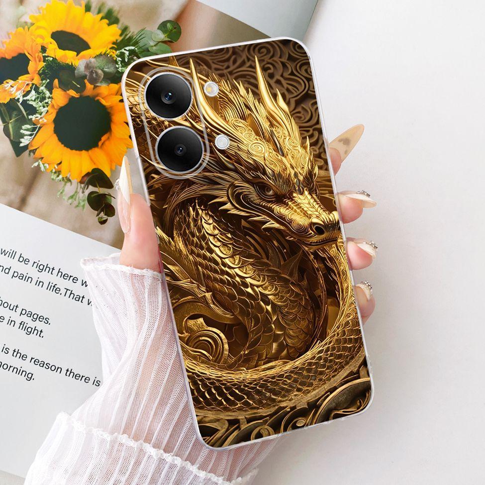 Чехол для Xiaomi Poco X8 Pro Max Чехол Прозрачный Модный Бабочка Милый Кот Крутой Расписной Мягкий Чехол для Телефона 2602BPC18G