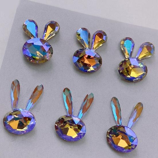 Стильные стразы для ногтей, трехмерные красочные DIY